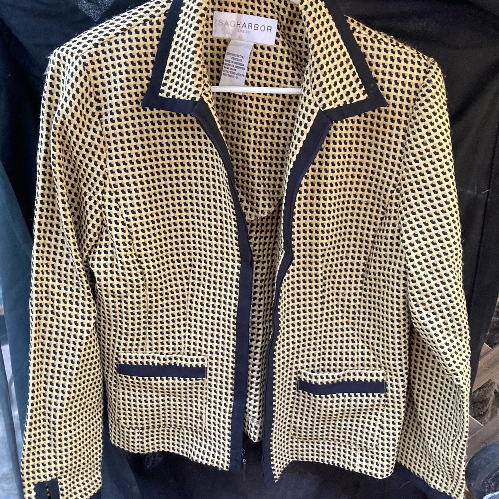 Vintage Sag Harbor Zip up Blazer